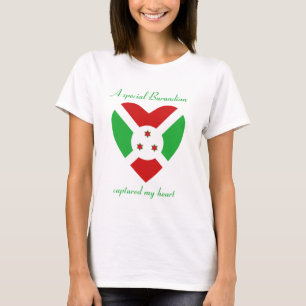 Burundi Vlag Hartendief T-Shirt