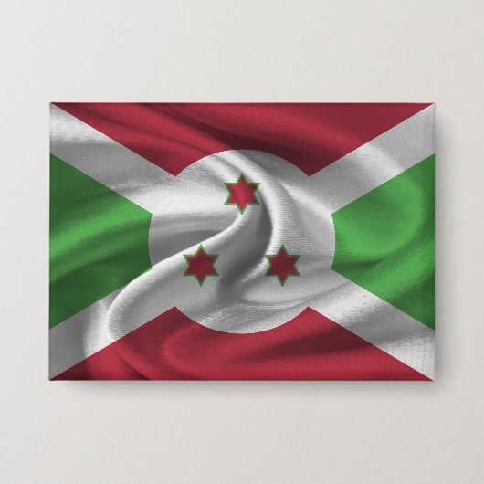 Burundi Vlag Knop Button (Voorkant)