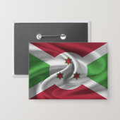 Burundi Vlag Knop Button (Voorkant / Achterkant)