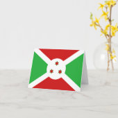 Burundi Vlag Notitiekaart (Gele Bloem)