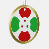 Burundi Vlag Ornament (Rechts)