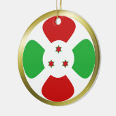 Burundi Vlag Ornament (Links)