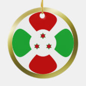Burundi Vlag Ornament (Achterkant)