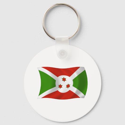 Burundi Vlag Sleutelhanger (Voorkant)