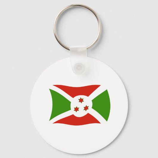 Burundi Vlag Sleutelhanger (Voorkant)