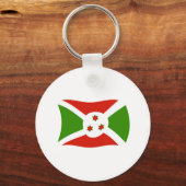 Burundi Vlag Sleutelhanger (Voorkant)