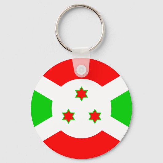 Burundi - Vlag van hoge kwaliteit Sleutelhanger (Voorkant)