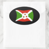 Burundi Vlagsticker Ovale Sticker (Tas)