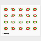 Burundi Vlagsticker Ronde Sticker (Vel)