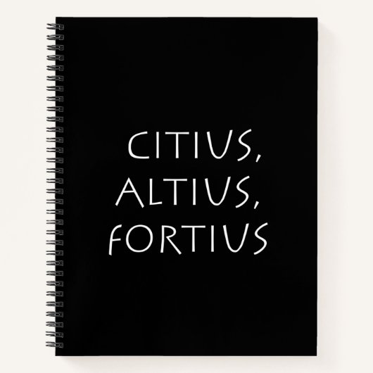 Burundus altius fortius notitieboek (Voorkant)