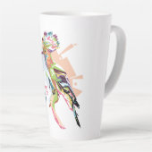Burung HUD Pop kunst Latte Mok (Rechterhoek)