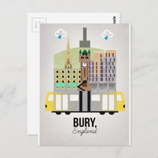 Bury Briefkaart (Voorkant / Achterkant)