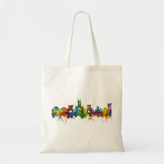Bury St Edmunds England Skyline Tote Bag (Voorkant)