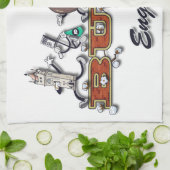 Bury-tekenfilmtekens Theedoek (Gevouwen)