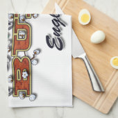 Bury-tekenfilmtekens Theedoek (Quarter Fold)