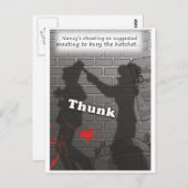 "Bury the Hatchet" Briefkaart (Voorkant / Achterkant)