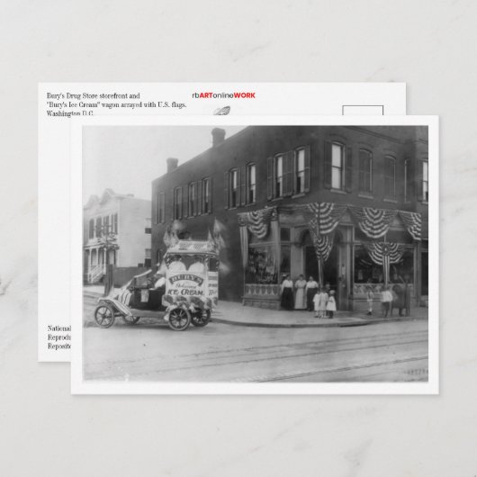 "Bury's ijskap" Briefkaart (Voorkant / Achterkant)