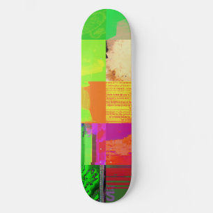 Bus 1521 Abstracte Glitch Art Cyberpunk Raster Persoonlijk Skateboard