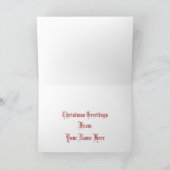 Bus 1795 van Kerstmis Kerstkaart Feestdagen Kaart (Binnen)