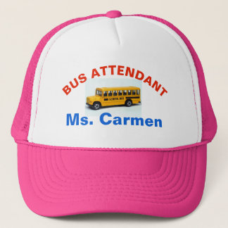 BUS-AANWEZIG met naam, PINK-PET Trucker Pet