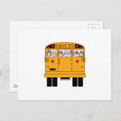Bus achteraan school briefkaart (Voorkant / Achterkant)