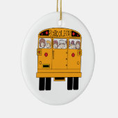 Bus achteraan school keramisch ornament (Rechts)