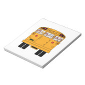 Bus achteraan school notitieblok (Linkerzijde)