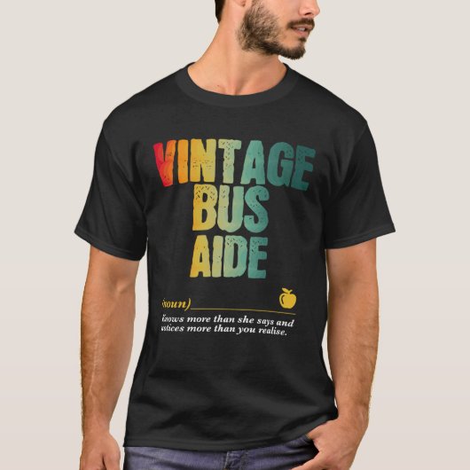 Bus Aide Appreciation Week Terug naar school T-shirt (Voorkant)