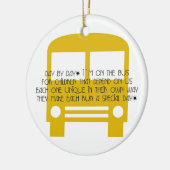 Bus Aide Day by Day Yellow Bus Keramisch Ornament (Links)