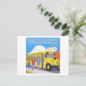 Bus Angel Inspirerend Post Kaart (Staand voorkant)