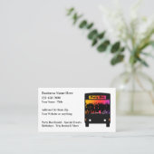 Bus-autobus- en touringcarbus visitekaartje (Staand voorkant)