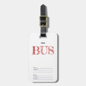 Bus Bagagelabel (Voorkant verticaal)