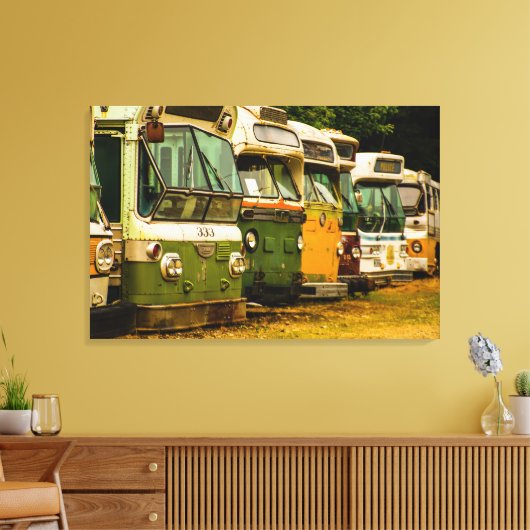 BUS BEGRAAFPLAATS CANVAS PRINT (Insitu (Woonkamer))
