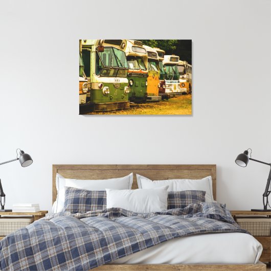 BUS BEGRAAFPLAATS CANVAS PRINT (Insitu (Slaapkamer))