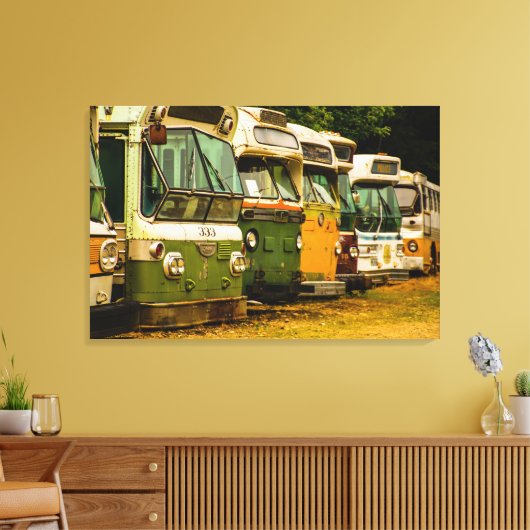 BUS BEGRAAFPLAATS CANVAS PRINT (Insitu (Woonkamer))