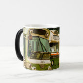 Bus Begraafplaats Zwart/Wit 325 ml Morfende Mok (Voorkant links)