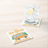 Bus-bestuurdersberoep | cadeau voor schoolbusbusse kartonnen onderzetters (Insitu)