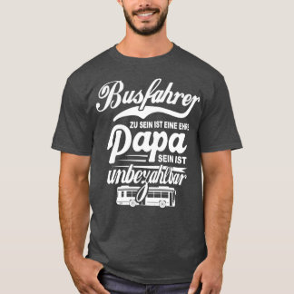 bus - bestuurdersbus Papa bus - grootpa - openbare T-shirt