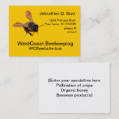 Bus. bijenteelt visitekaartje (Voorkant / Achterkant)