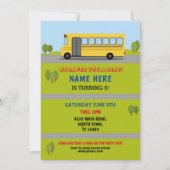 Bus Birthday Invitation Buses Kaart (Voorkant)