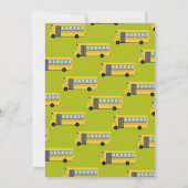 Bus Birthday Invitation Buses Kaart (Achterkant)