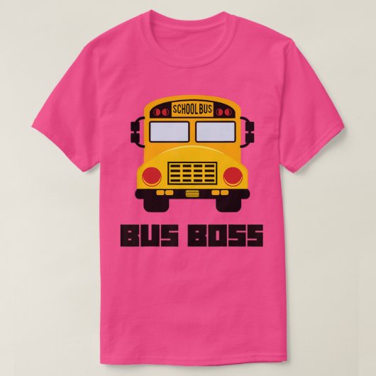 Bus Boss Funny Yellow School Bus Driver 3 T-shirt (Design voorkant)