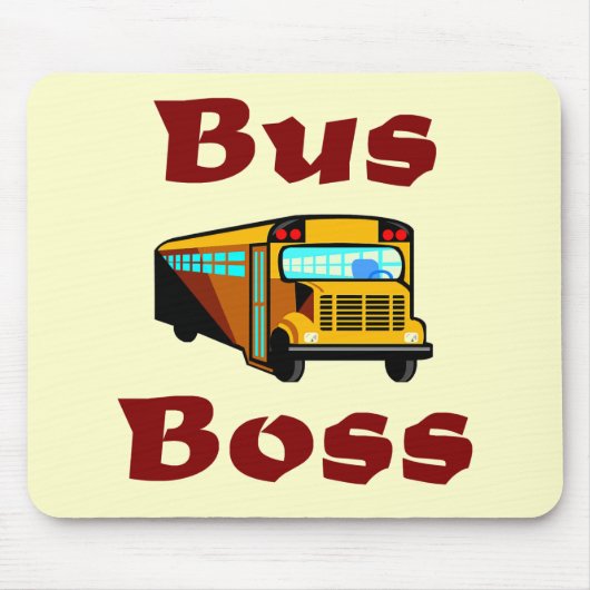 Bus Boss Mousepad Muismat (Voorkant)