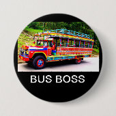BUS BOSS RONDE BUTTON 7,6 CM (Voorkant)