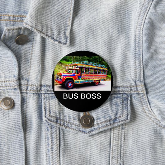 BUS BOSS RONDE BUTTON 7,6 CM (In situ)