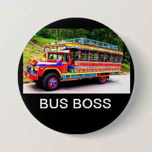 BUS BOSS RONDE BUTTON 7,6 CM