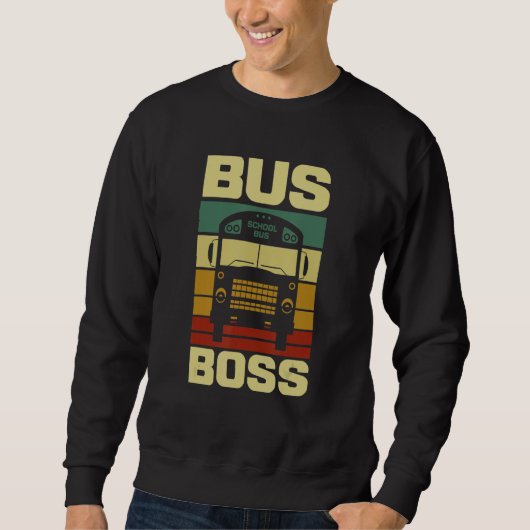 Bus Boss School Bus Driver Trui (Voorkant)
