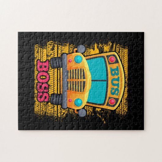 Bus boss - schoolbuswaardering legpuzzel (Horizontaal)
