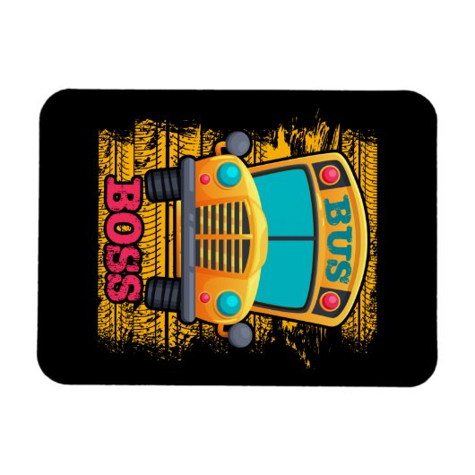 Bus boss - schoolbuswaardering magneet (Horizontaal)