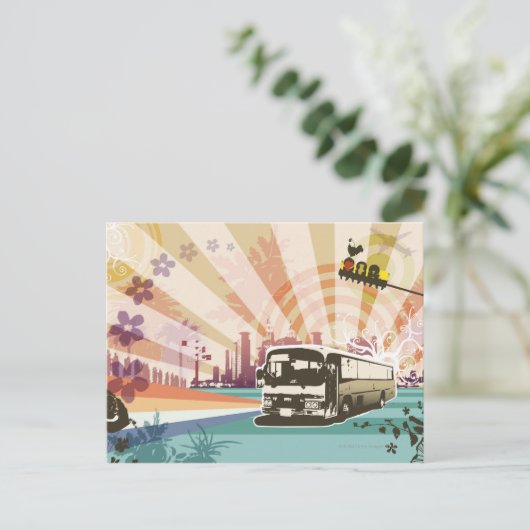 Bus Briefkaart (Staand voorkant)